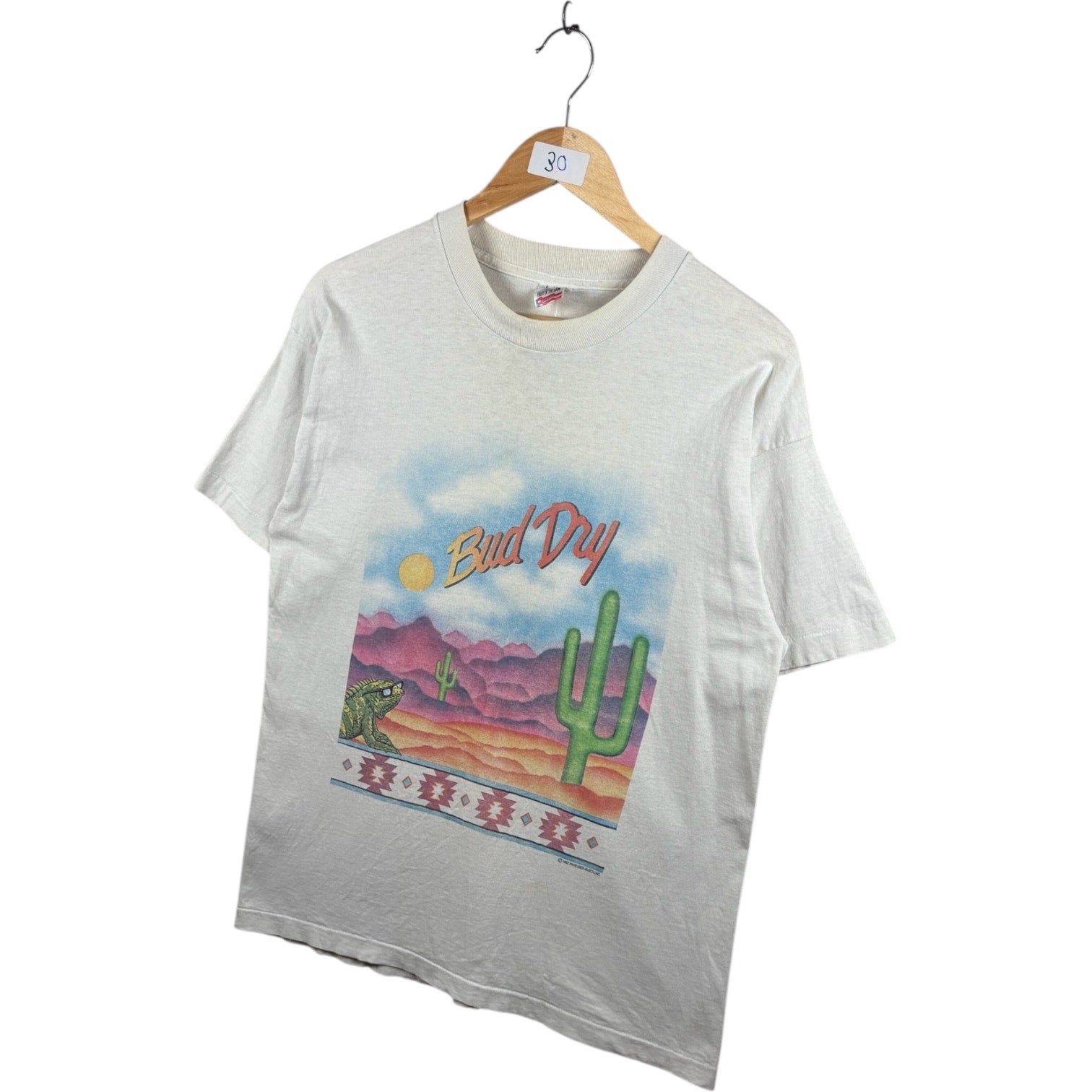 Vintage Bud Dry Desert Scene T-Shirt