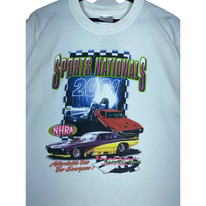 Vintage NHRA Drag Racing Sport Nationals 2001 T-Shirt