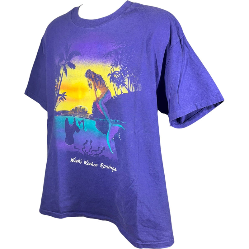 Vintage Mermaid Weeki Wachee Spirings Souvenir Tee