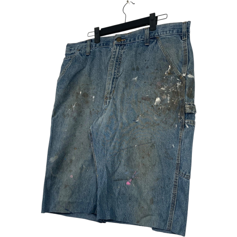 Vintage Carhartt Cutt Off Denim Carpenter Shorts 36