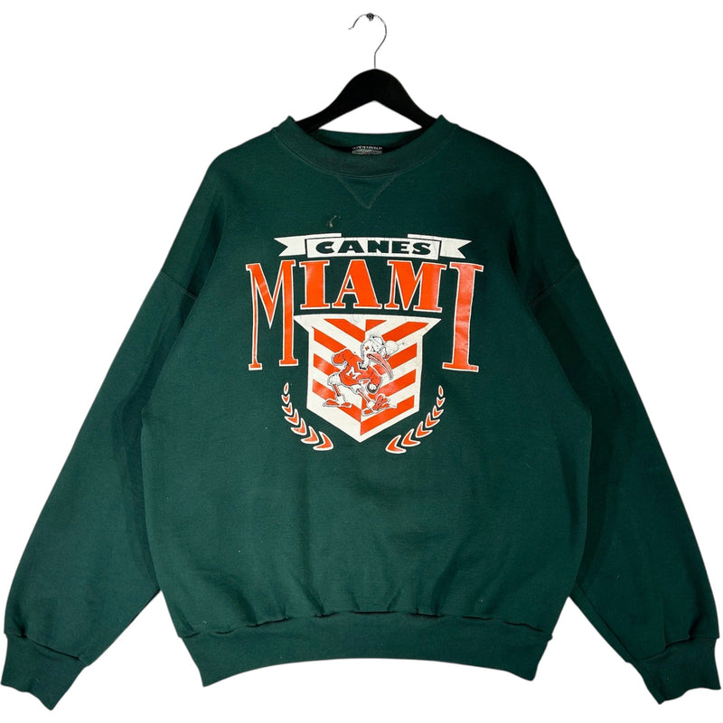 Vintage University of Miami Hurricanes Spellout Crewneck