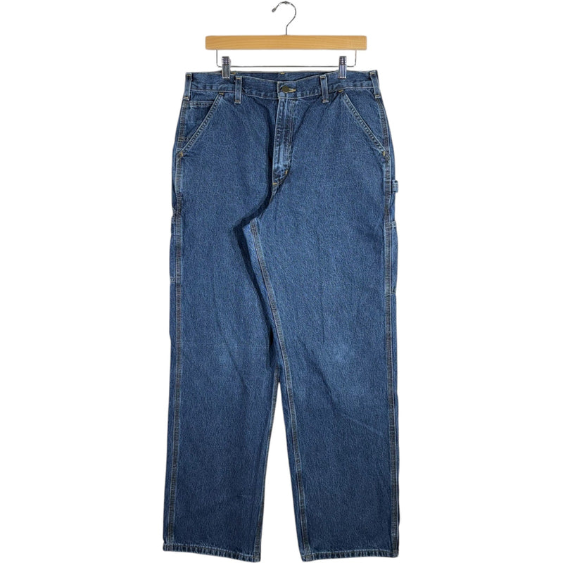 Vintage Carhartt Loose Fit Denim Carpenter Pants 34x32