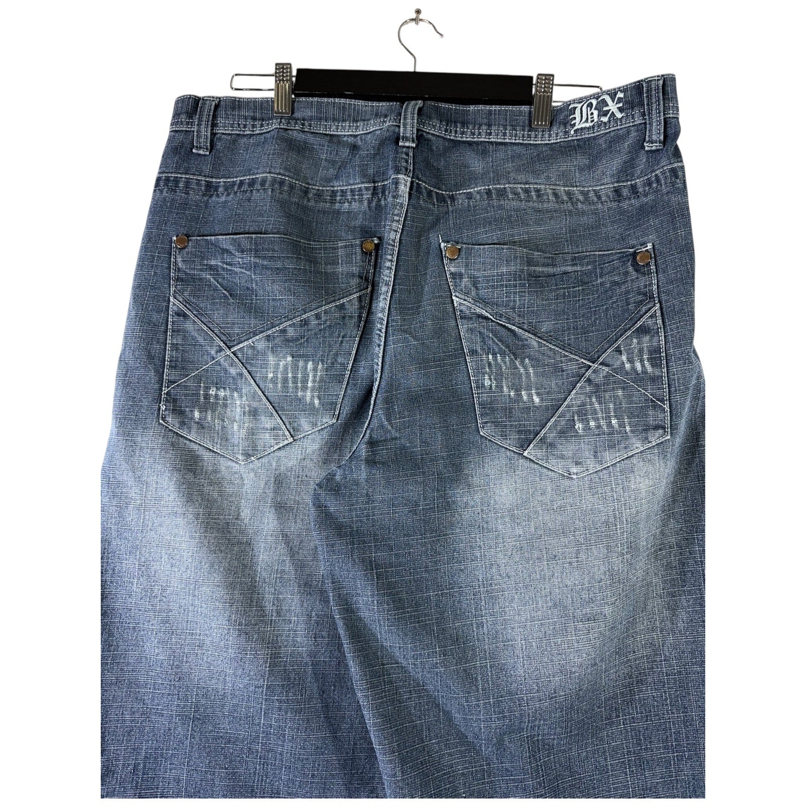 Vintage Brooklyn Xpress Wide Leg Denim Shorts 38