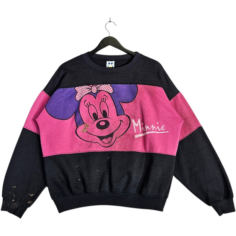 Vintage Disney Minnie Mouse Colorblock Crewneck