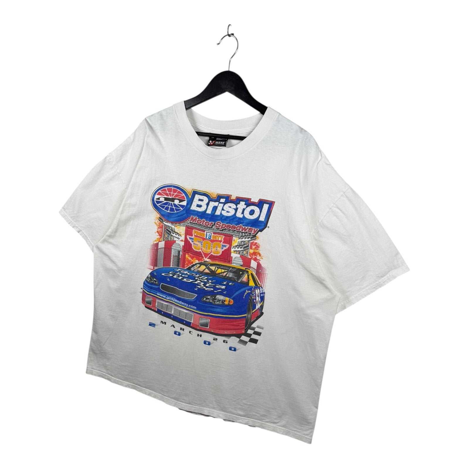 Vintage Bristol Motor Speedway Food City 500 NASCAR Racing T-Shirt