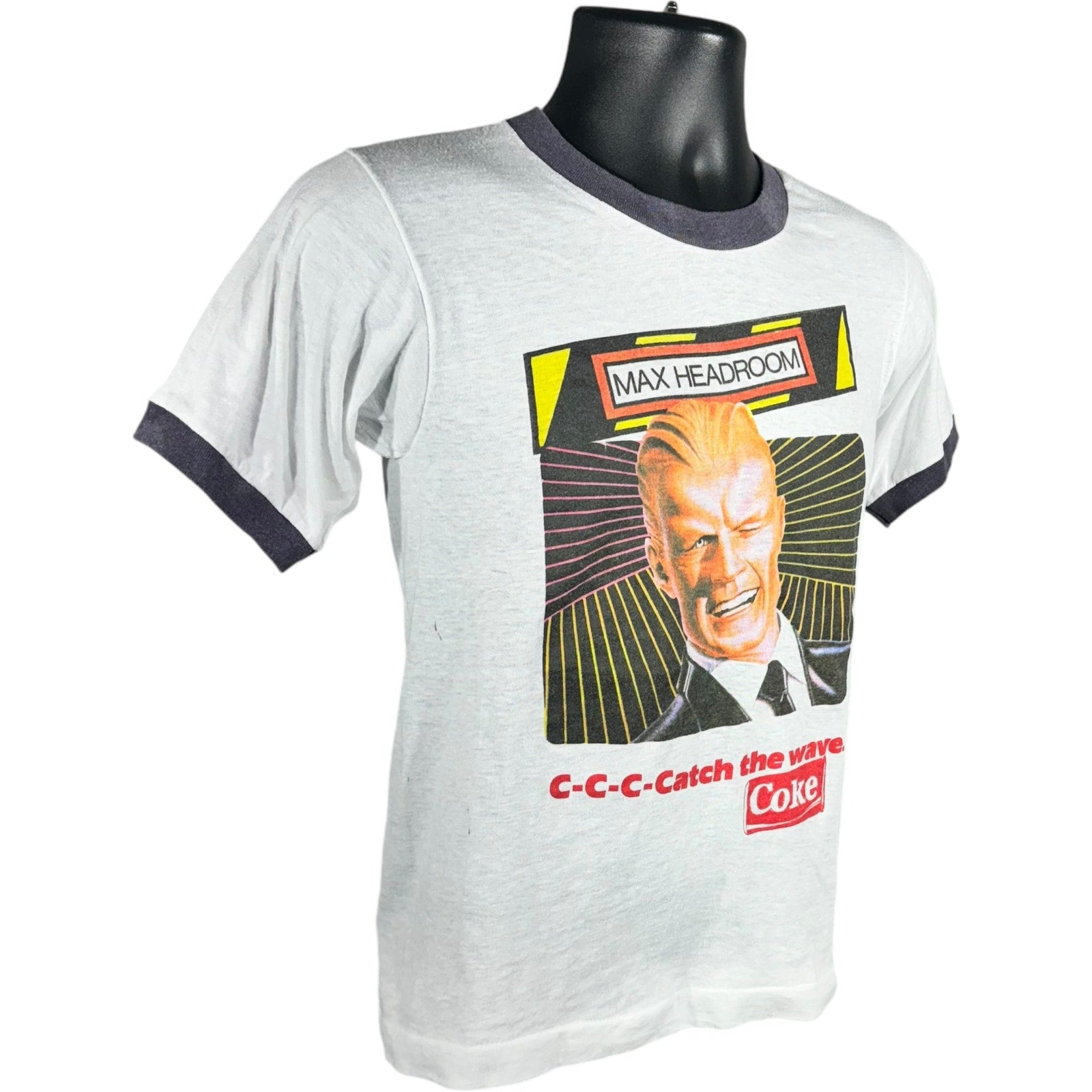 Vintage Coca-Cola "Max Headroom" Ringer Tee 70s/80s