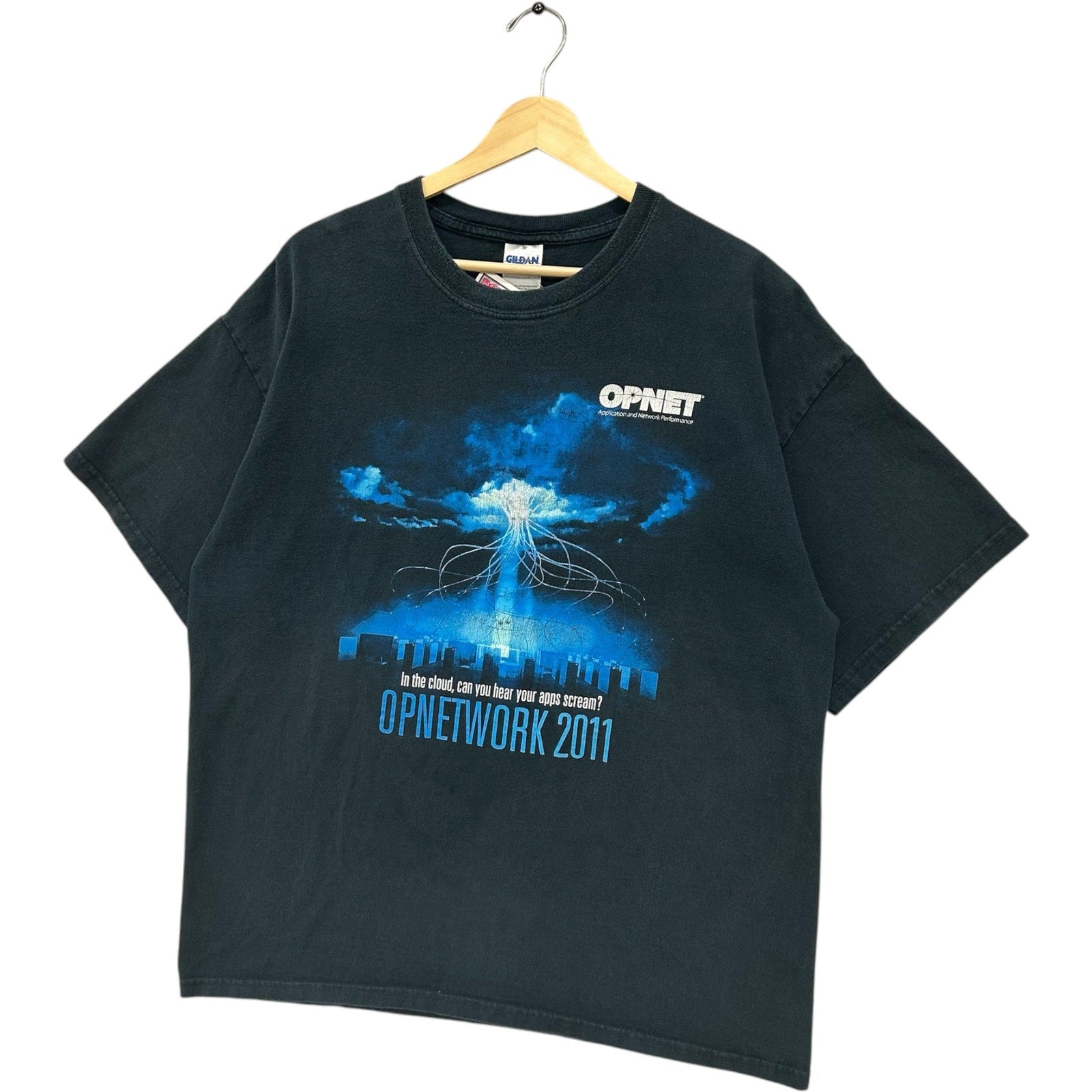 Vintage Opnetwork In The Cloud Double Sided Promo Tee