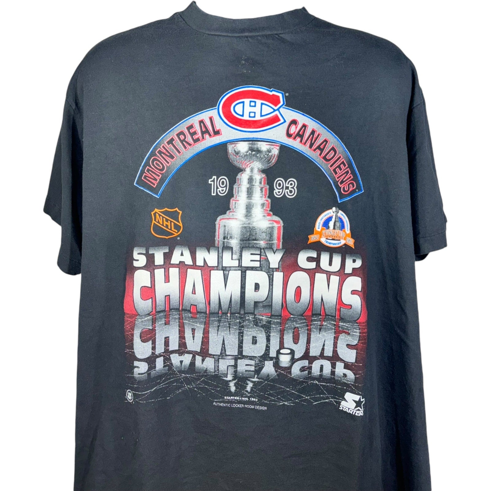 Vintage Montreal Canadiens Stanley Cup Champions Starter Tee 1993