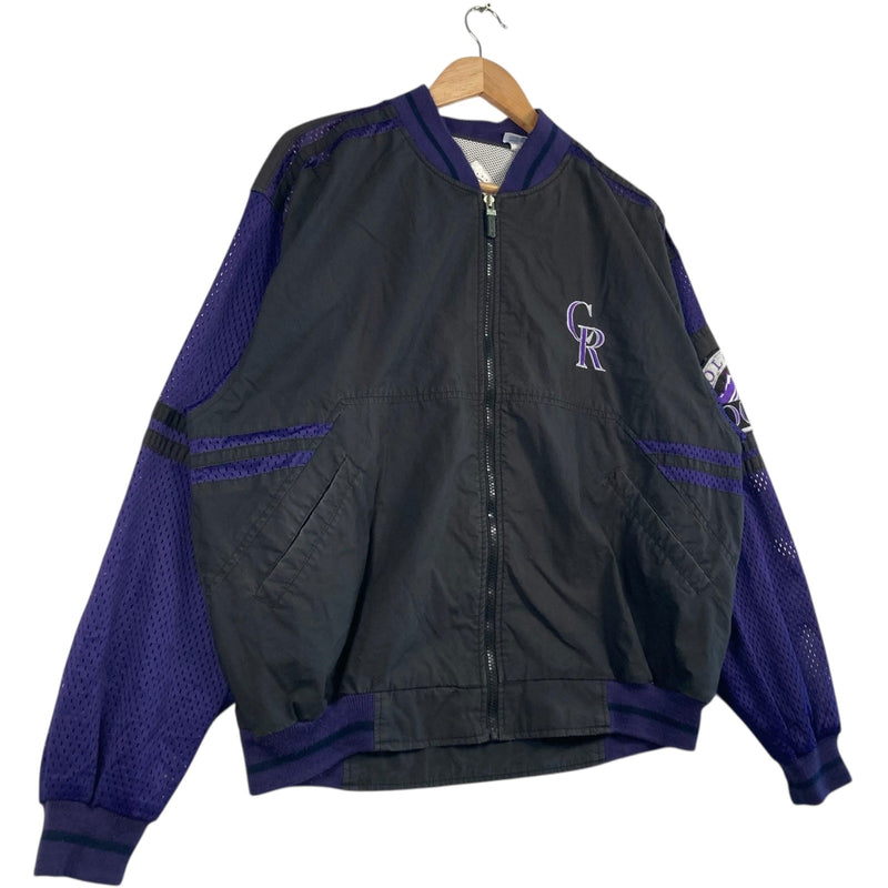 Vintage Colorado Rockies Mini Logo MLB Light Jacket