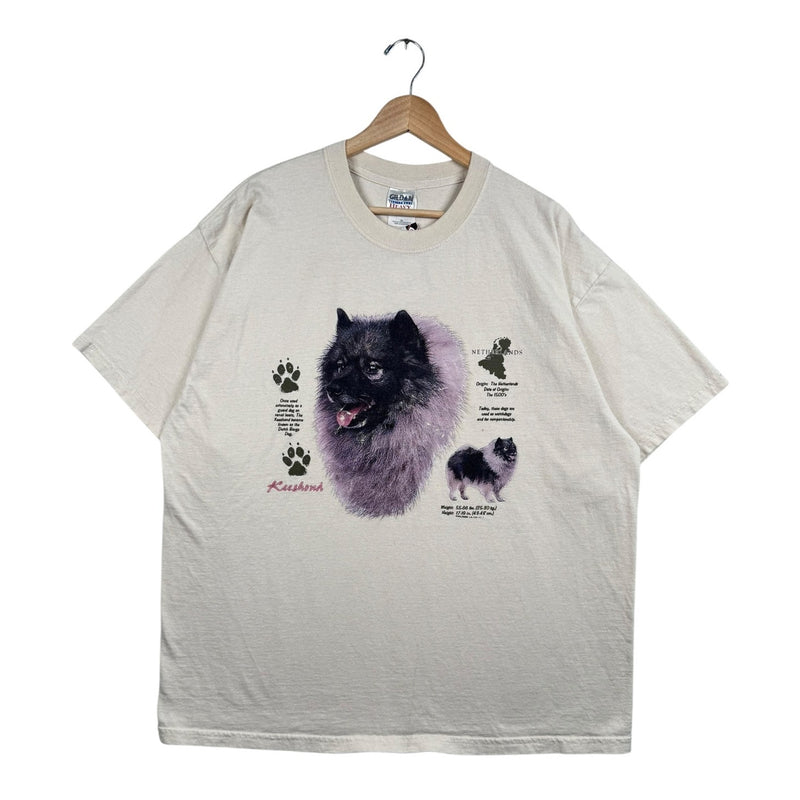Vintage Keeshond Dog Graphic T-Shirt