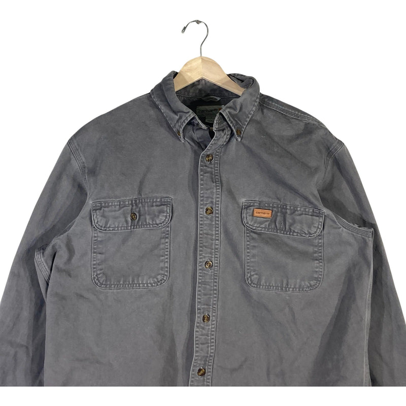 Vintage Carhartt Original Fit Chamois Button Up Flannel