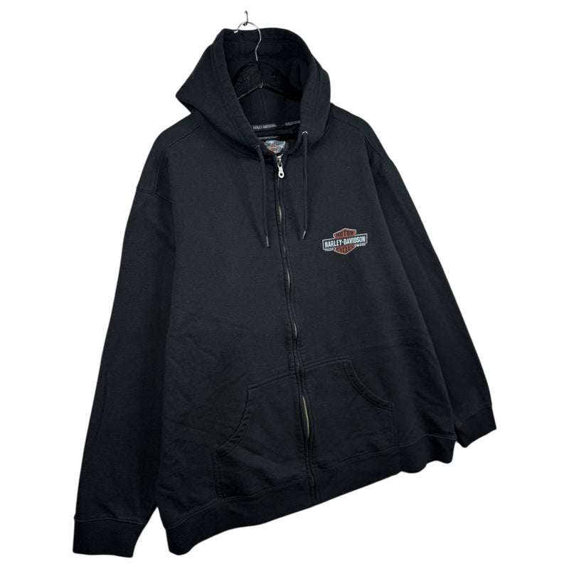 Vintage Harley Davidson Genuine Oil Full-Zip Hoodie