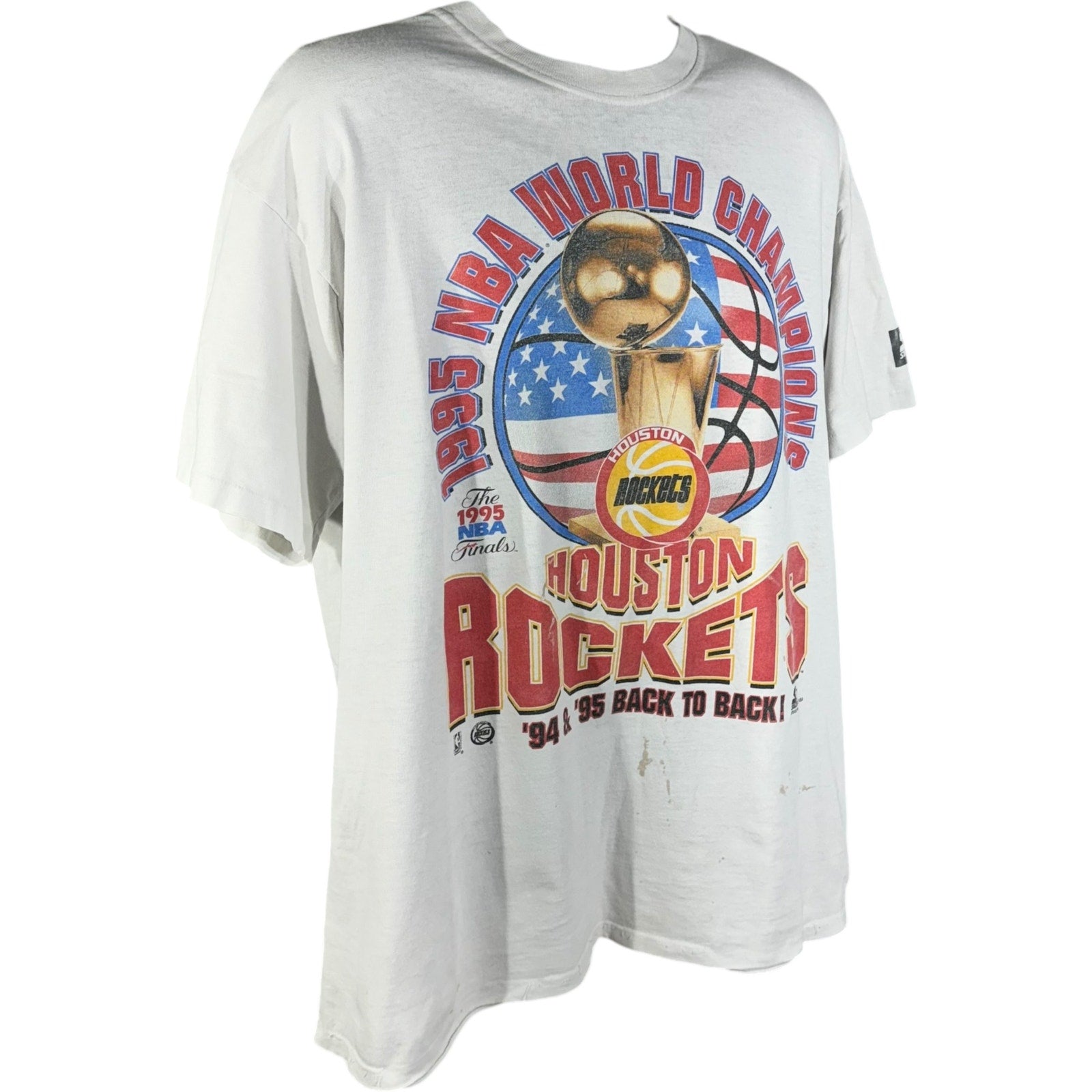 Vintage Houston Rockets Back To Back Champions NBA Tee 90s