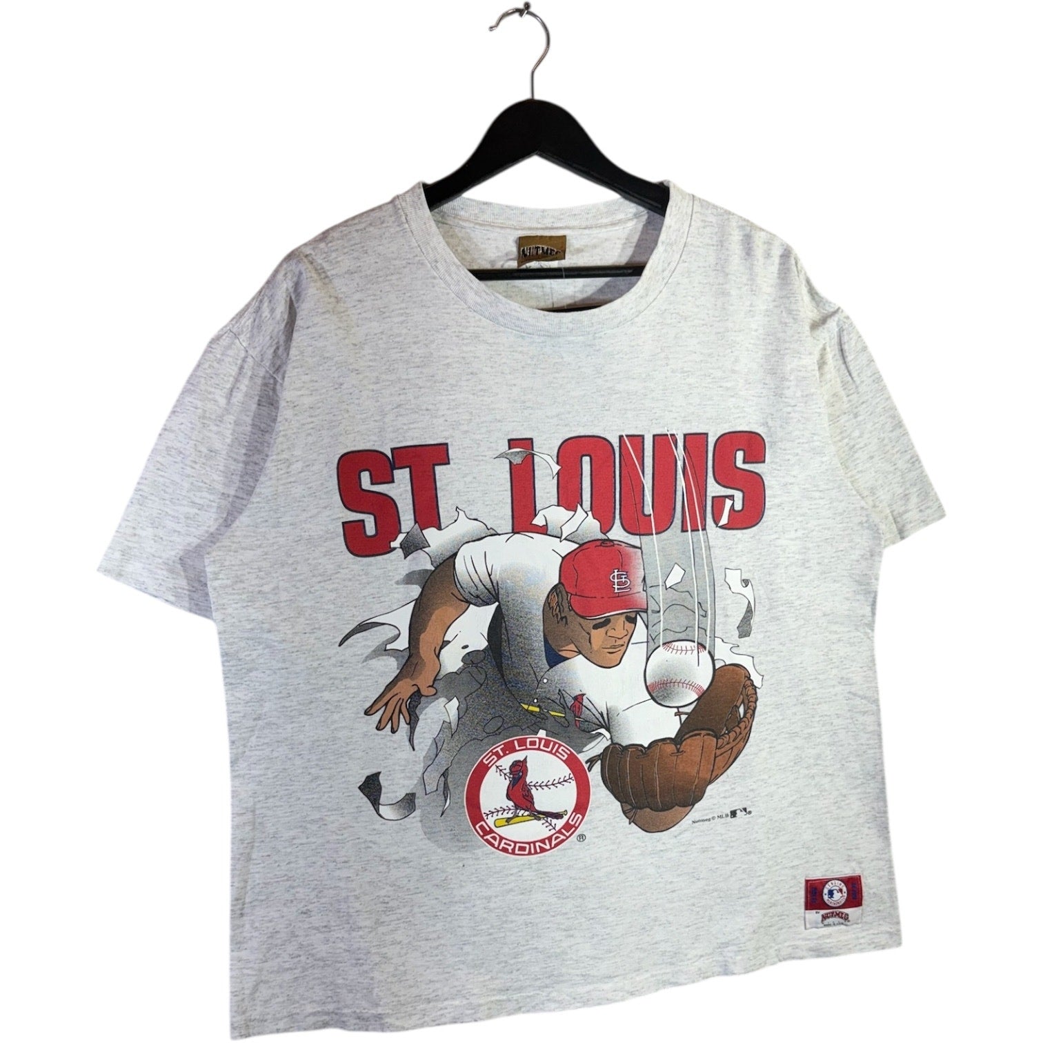 Vintage St. Louis Cardinals MLB Cartoon T-Shirt