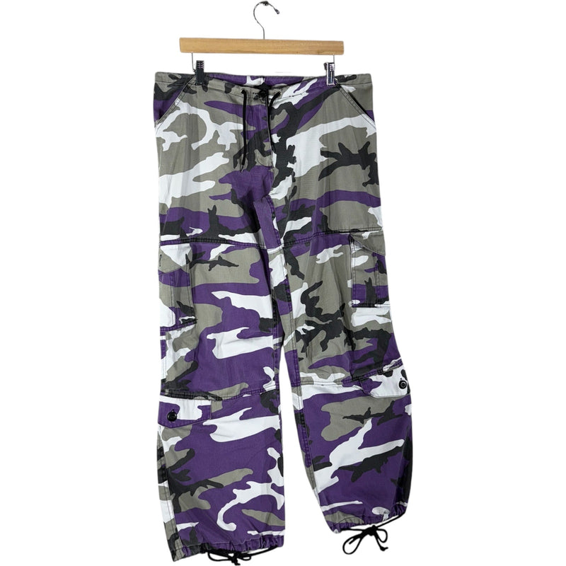 Vintage Roth Co Purple Camo Cargo Pants Men's 38x30