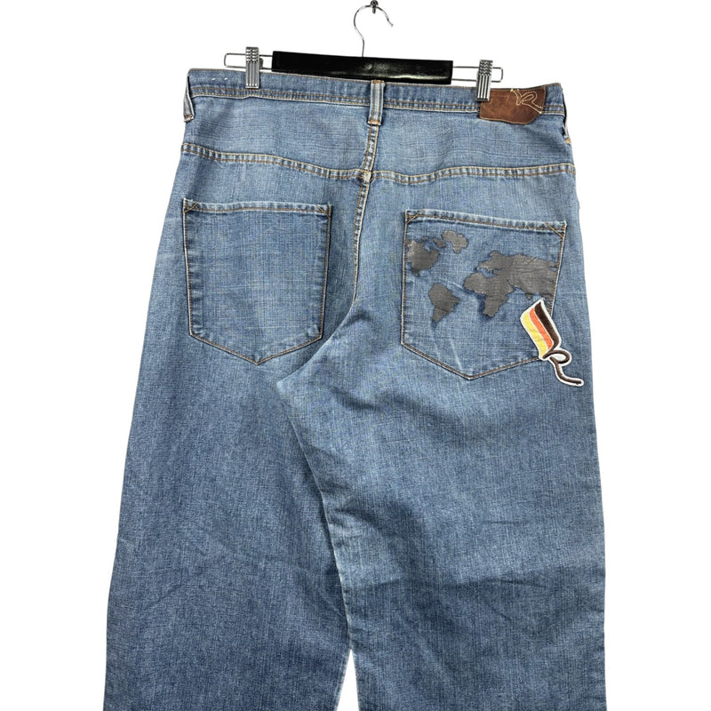 Vintage Roca Wear Wide Leg Denim Jeans 36x32