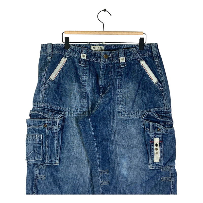 Vintage John F Gee Utility Cargo Shorts 36x14