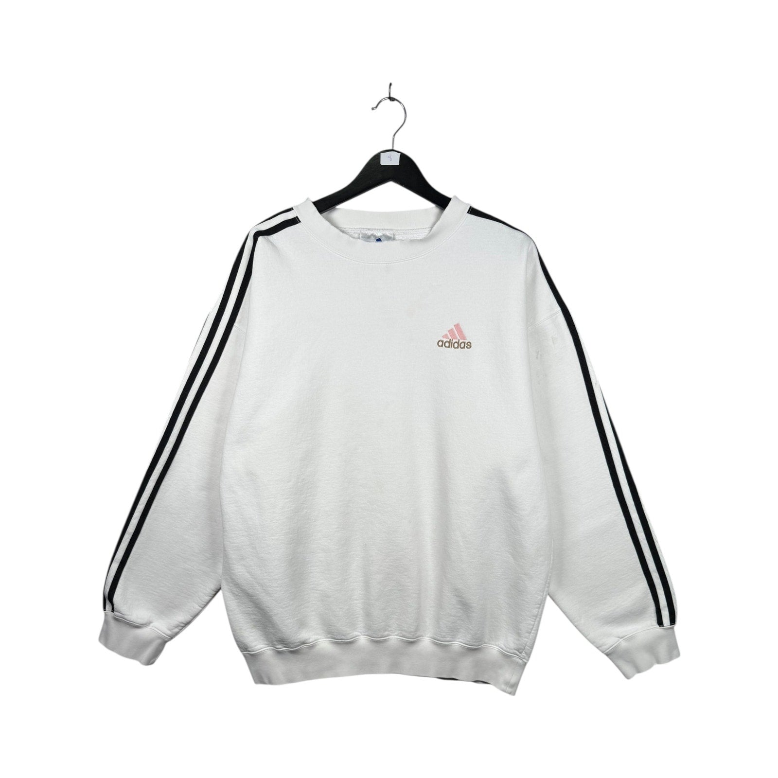 Vintage Adidas Striped Sleeves Sweatshirt Crewneck