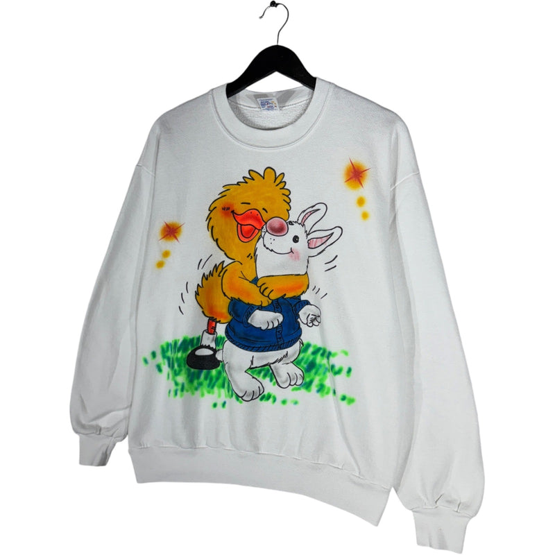 Vintage Baby Chick & Bunny Rabbit Crewneck