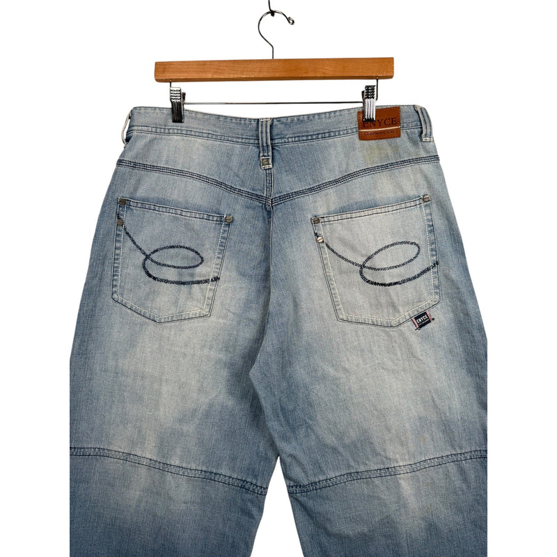 Vintage Straight Mid-Length Regular Jean Denim Shorts 36