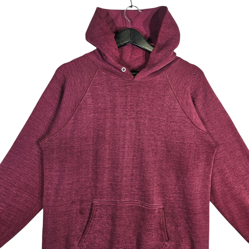 Vintage Blank Burgundy Hoodie