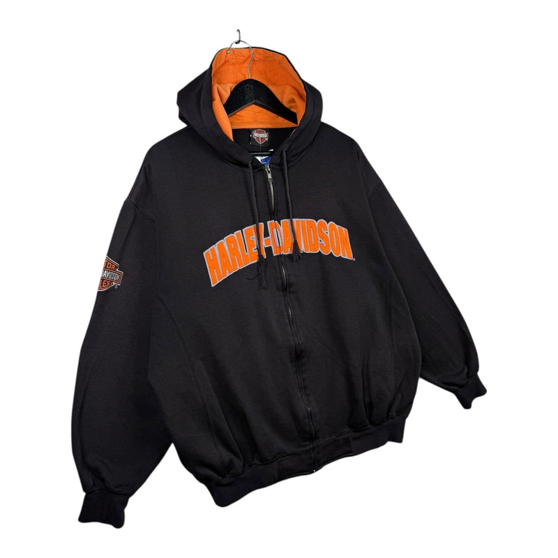 Vintage Harley Davidson Daytona Spell Out Logo Hoodie
