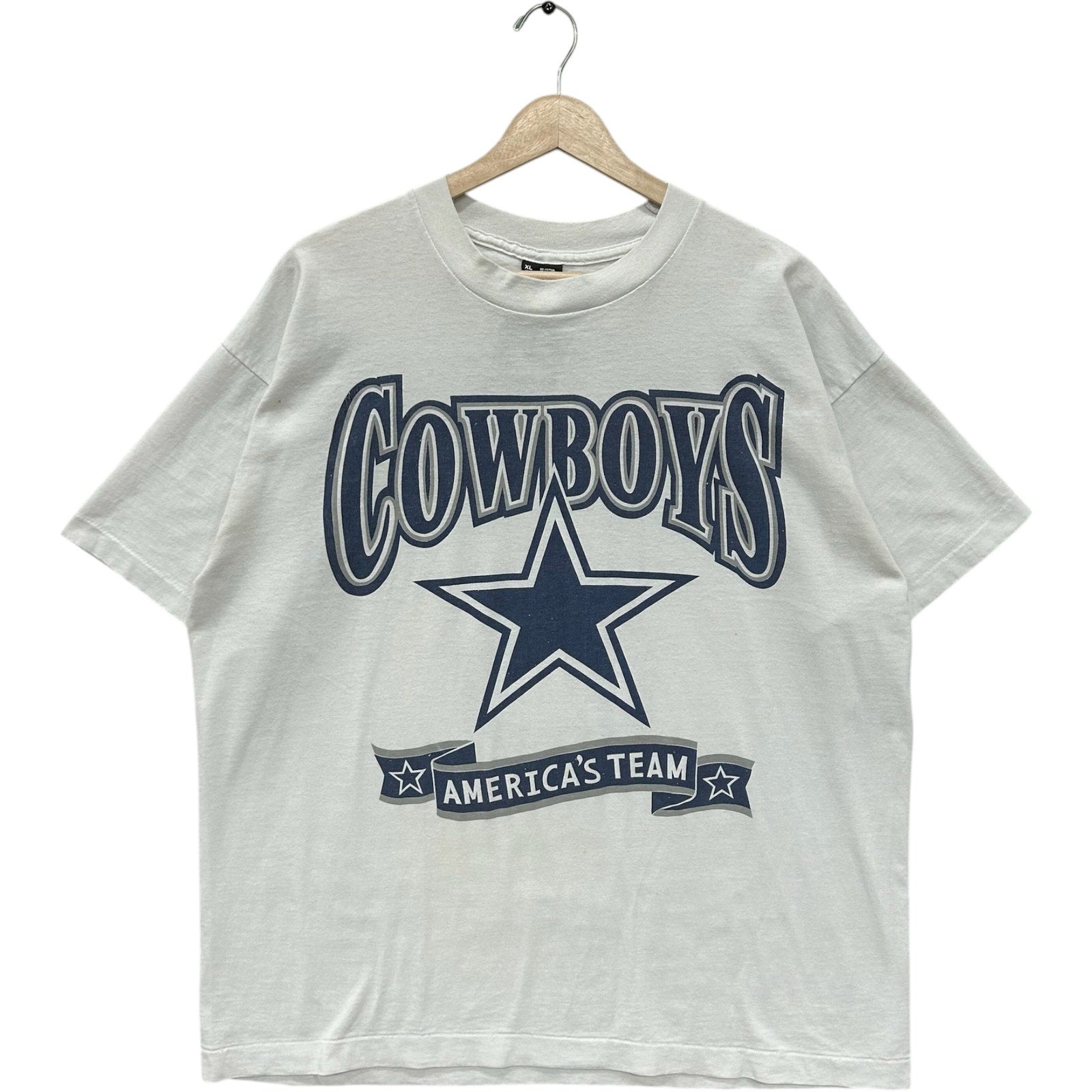 Vintage Dallas Cowboys Troy Aikman #8 Spellout NFL Tee