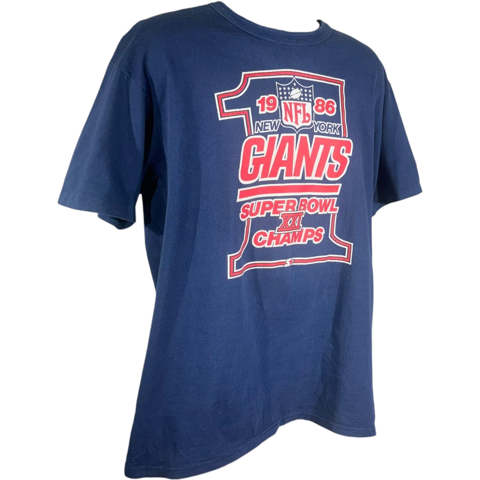 Vintage Starter NY Giants Super Bowl 21 Champs NFL Tee '86