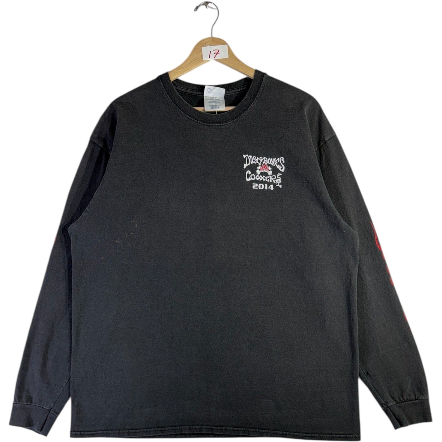 Vintage Dusty Bones Cookers Skeleton Long Sleeve