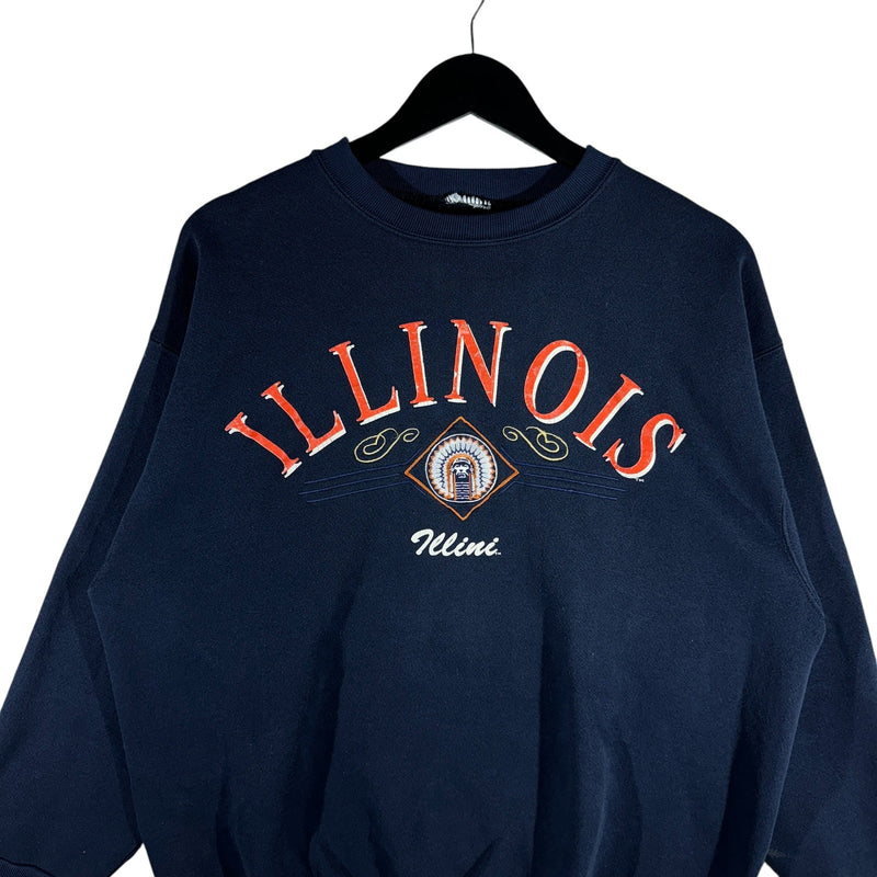 Vintage University Of Illinois Spellout Crewneck