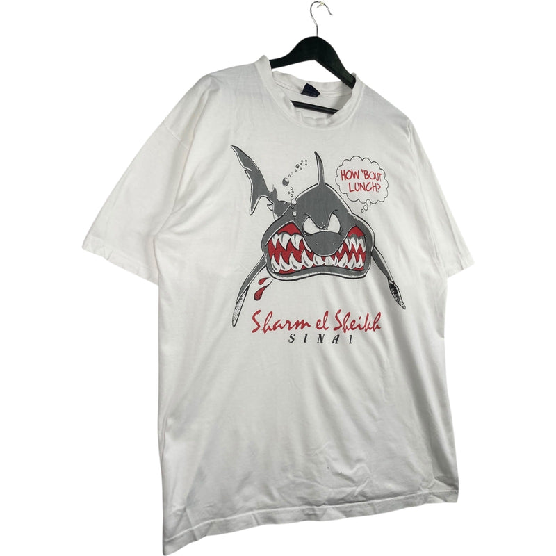 Vintage  Sharm El Sheikh Shark Tourist Souvenir T-Shirt