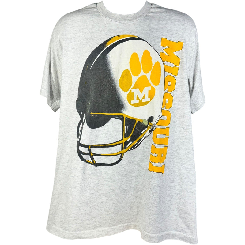 Vintage University Of Missouri Tigers Football Helmet Tee