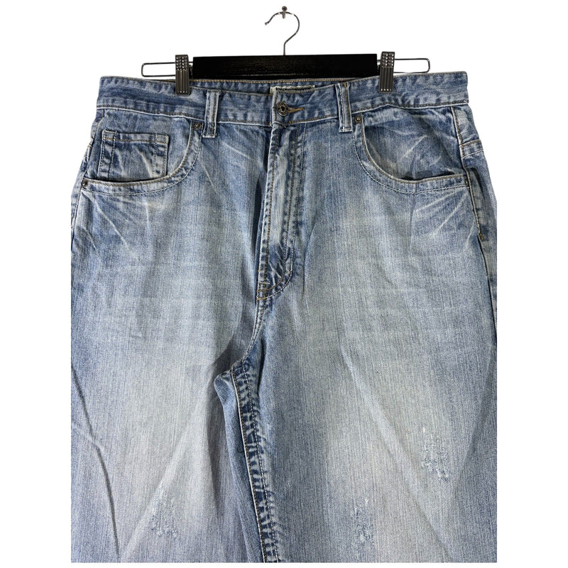 Vintage Route 66 Wide Leg Denim Shorts 36