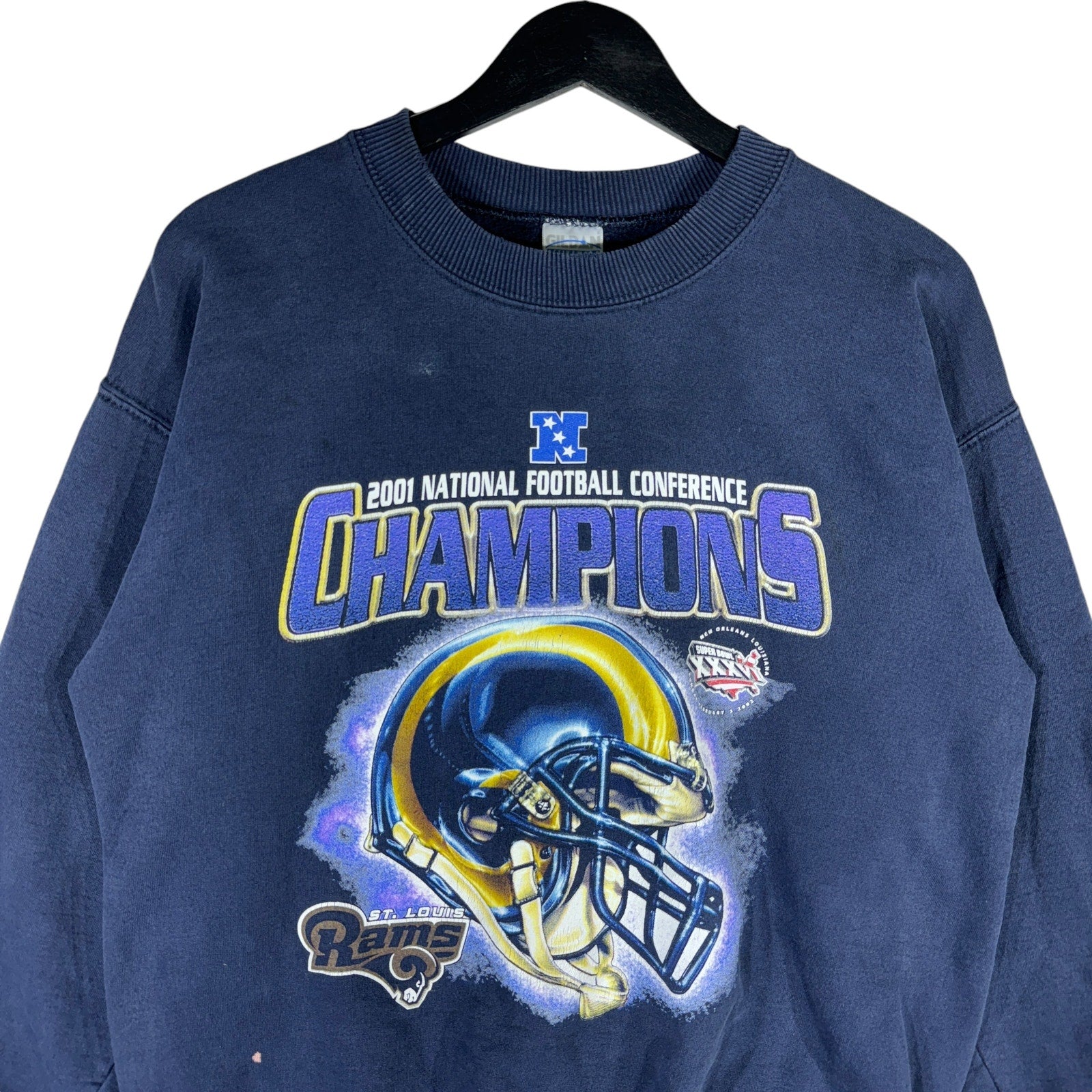 Vintage NFL St Louis Rams Super Bowl Champions Crewneck