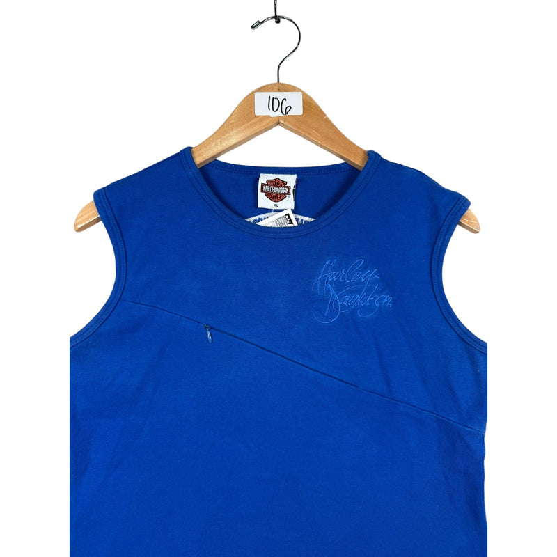 Vintage Harley Davidson Embroidered Tank Top