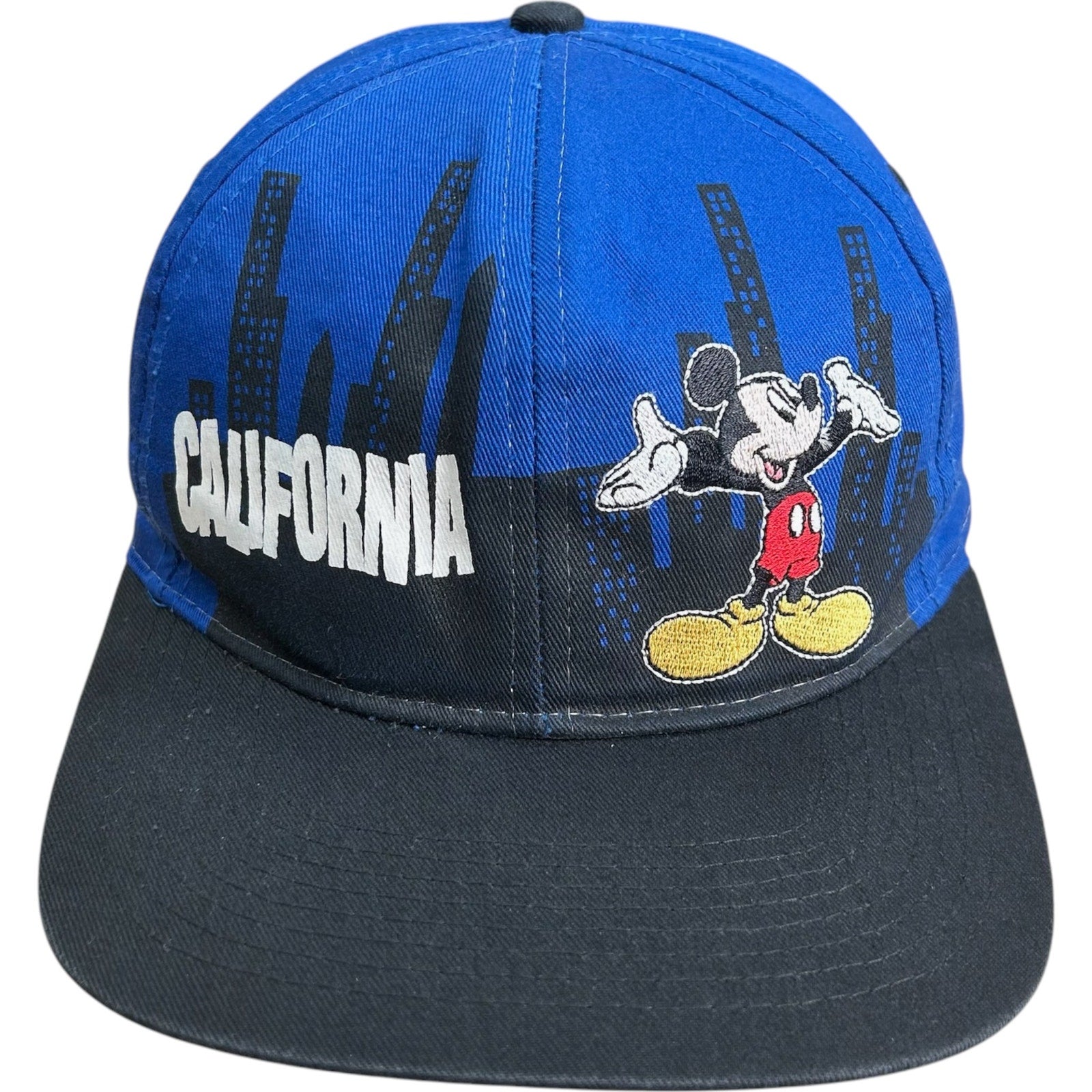 Vintage Disney Mickey Mouse California Souvenir Snapback Hat