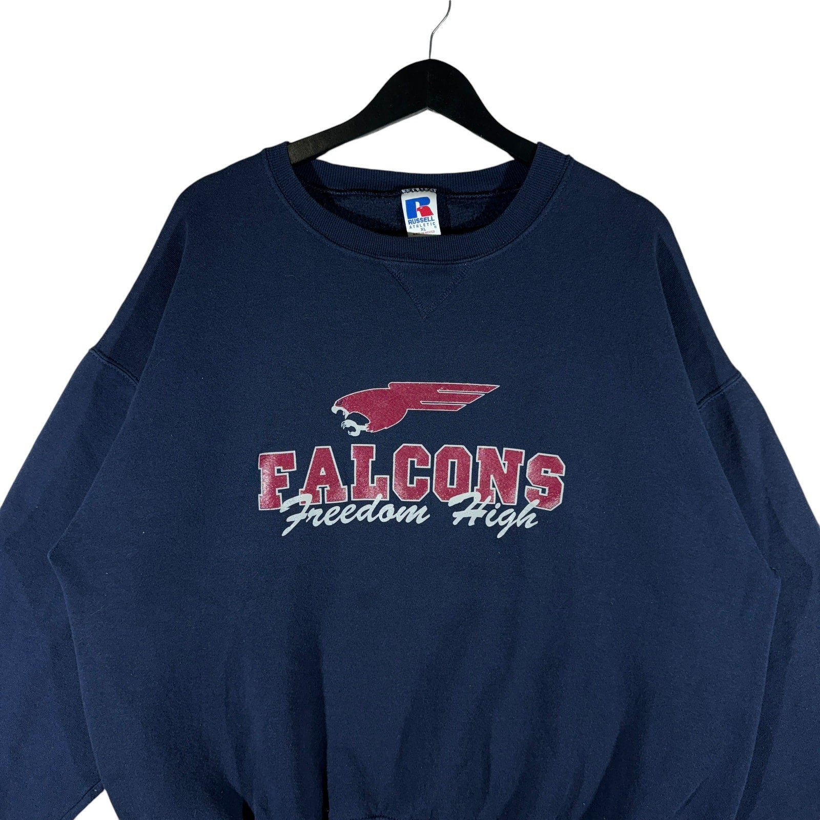 Vintage Russell Freedom High Falcons Spellout Crewneck