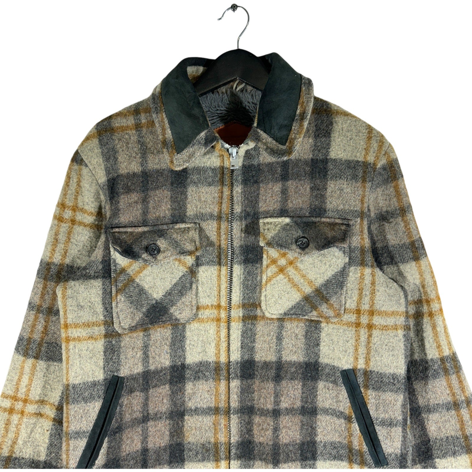 Vintage Woolrich Plaid Wool Workwear Jacket