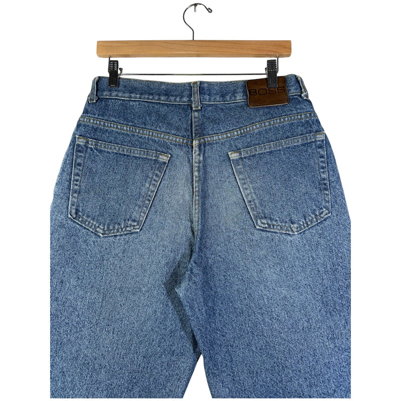 Vintage Boss Jeans Straight Leg Bermuda Denim Shorts