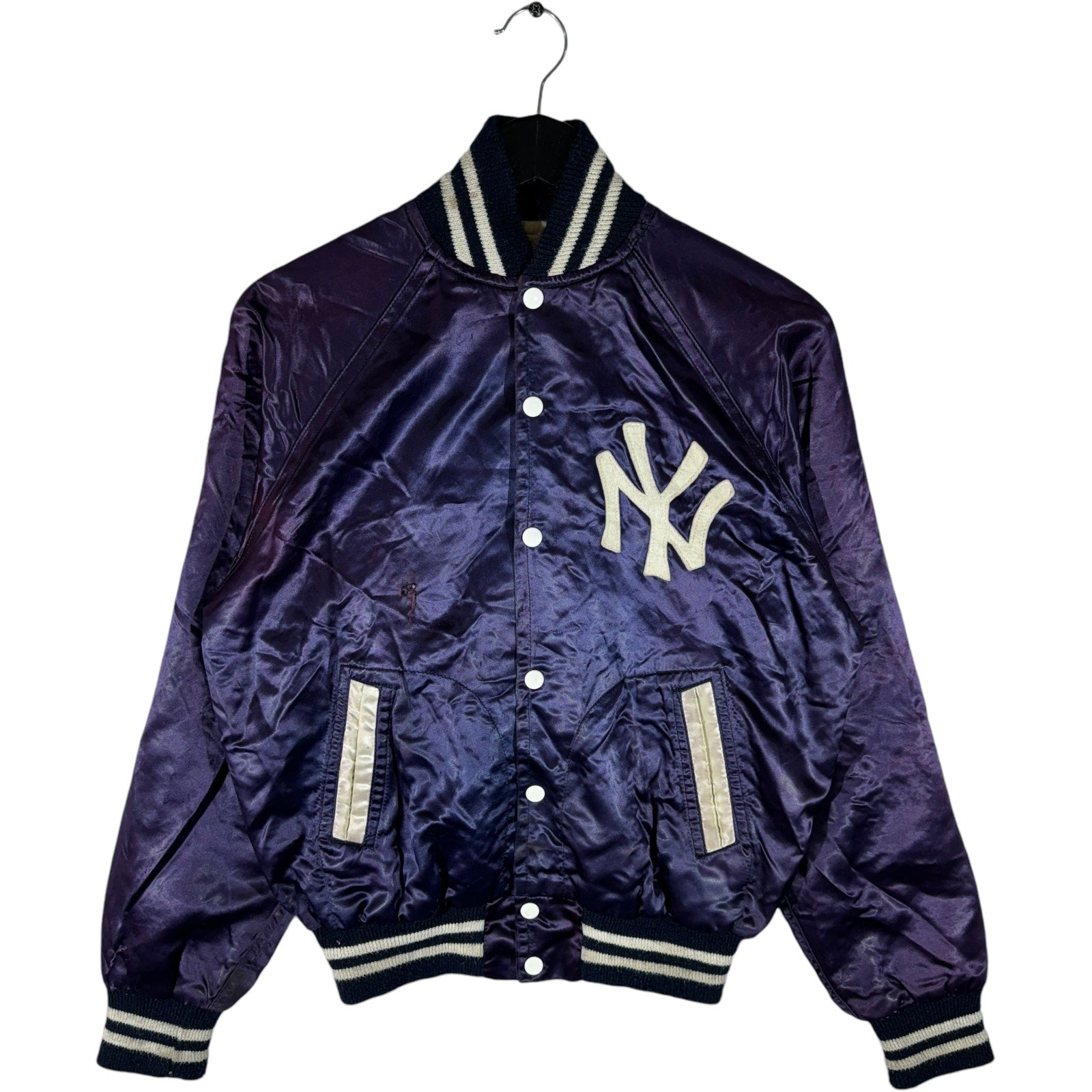 Vintage New York Yankees Satin Bomber Jacket