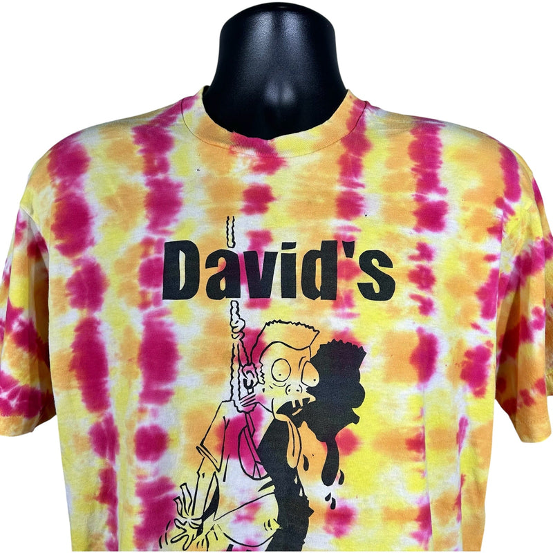Vintage David's Playground Tie Dye Graphic Tee 90s