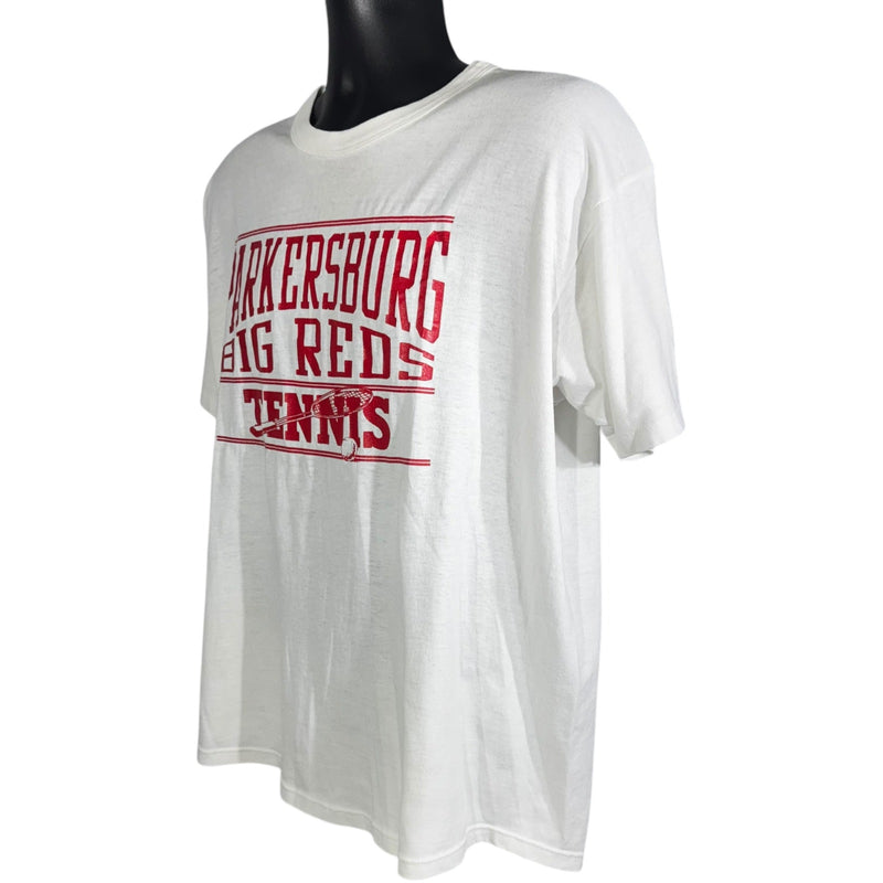 Vintage Russell Parkersburg Big Reds Tennis Spellout Tee 90s