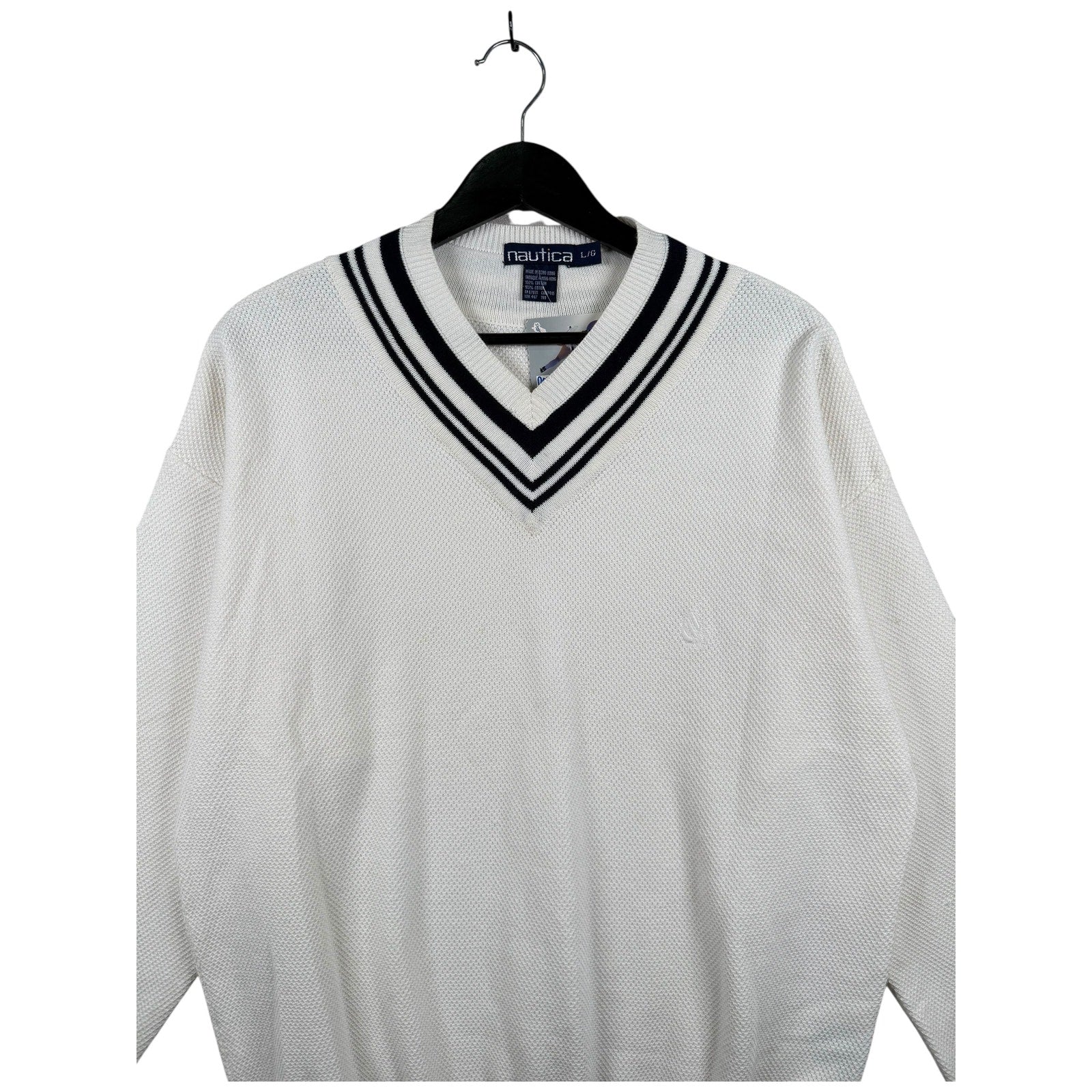 Vintage Nautica V-Neck Pullover Crewneck