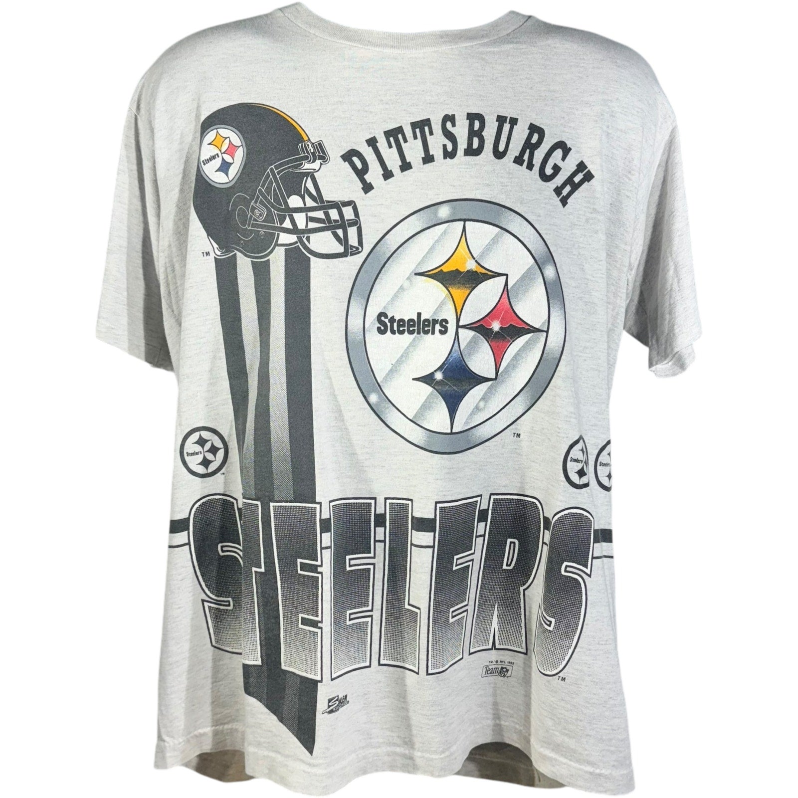 Vintage Pittsburgh Steelers Helmet Tee