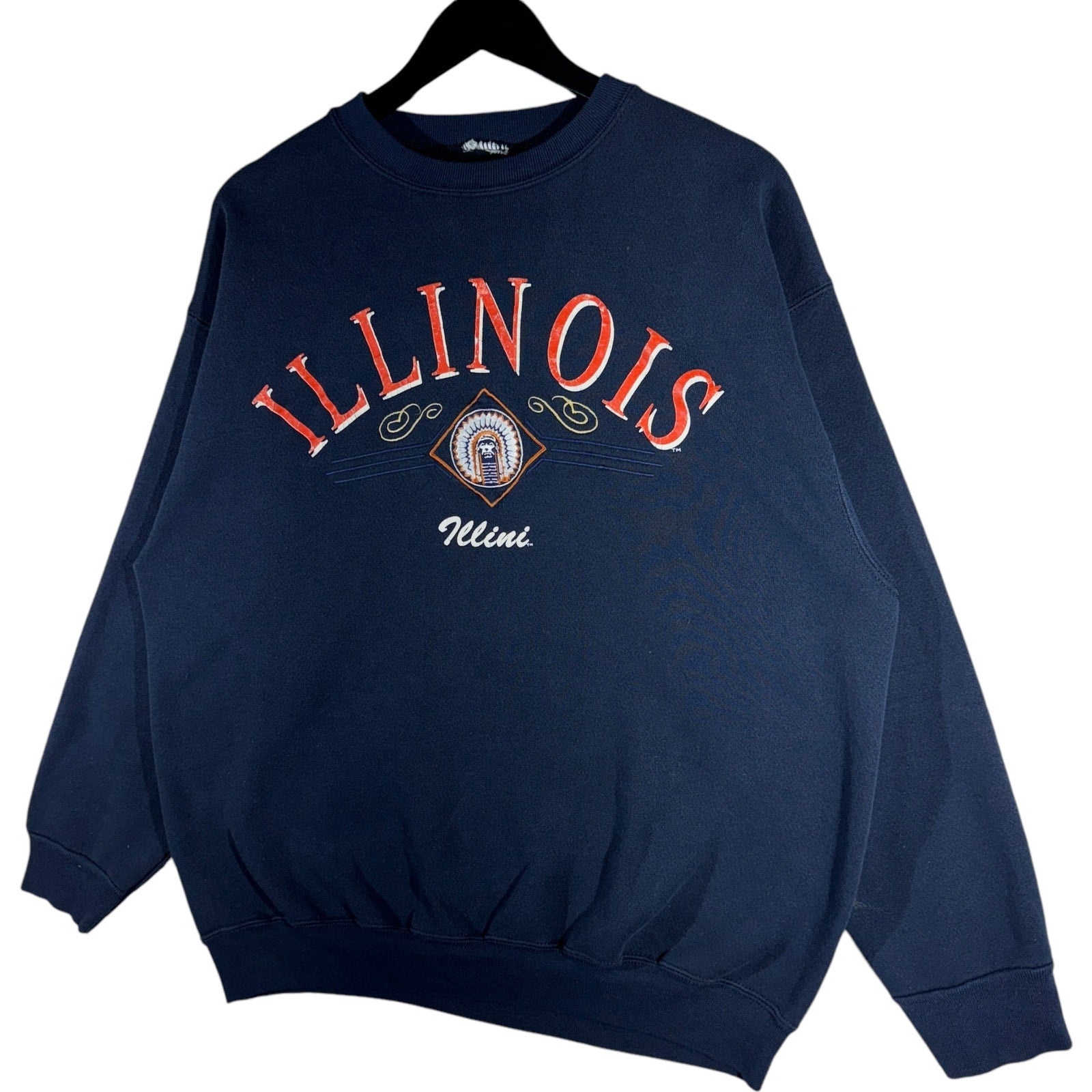 Vintage University Of Illinois Spellout Crewneck