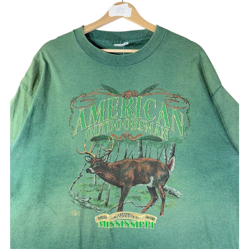 Vintage American Outdoorsman Deer Graphic T-Shirt