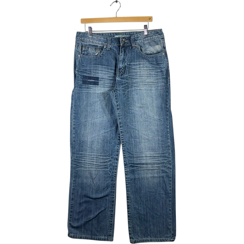 Y2K  Cinque Embroidered Wide Leg Denim Jeans 36/50