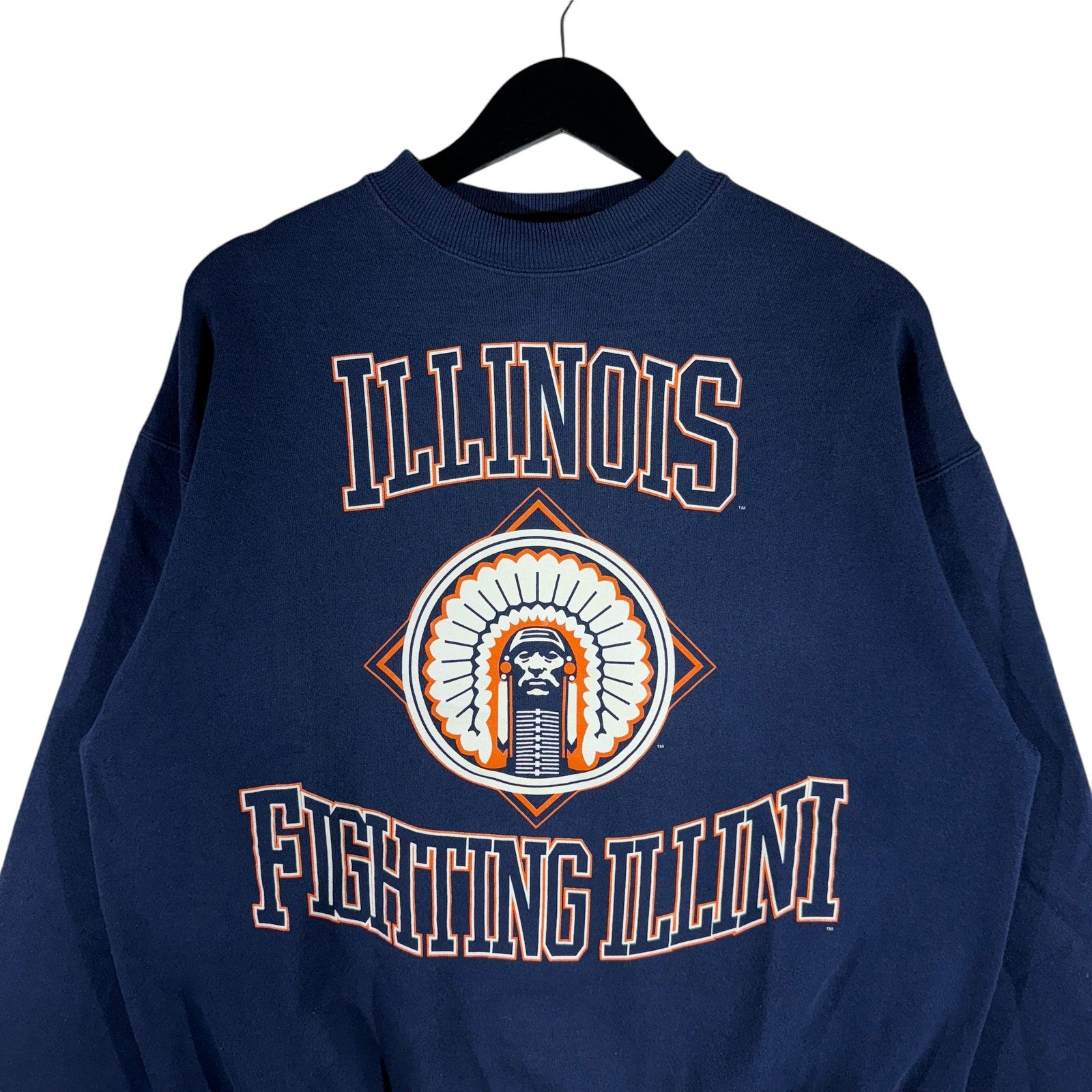 Vintage University Of Illinois Logo Crewneck