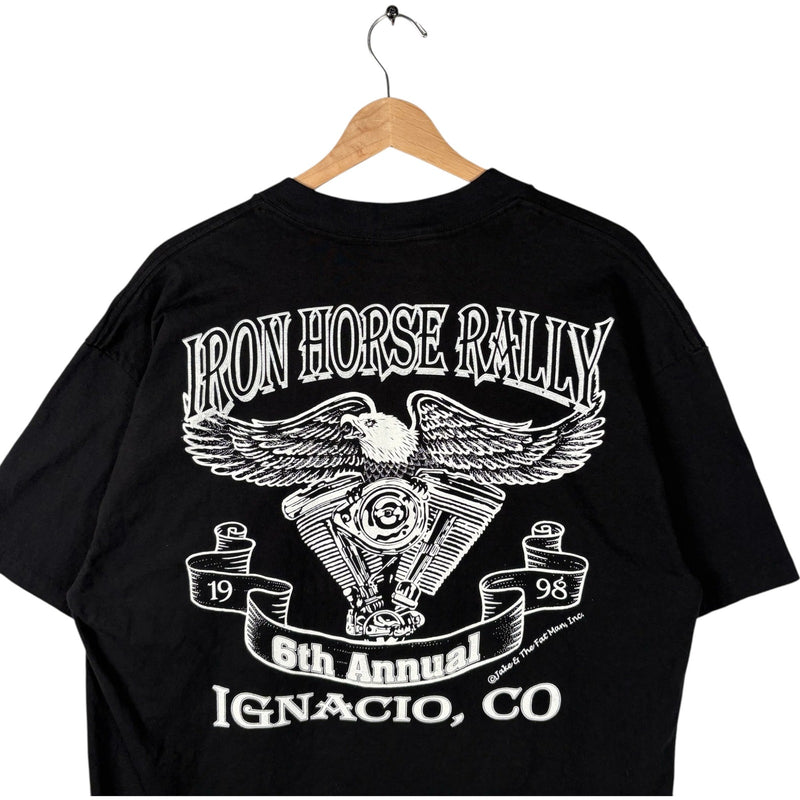 Vintage Iron Horse Rally Week Ignacio Colorado Tee 1998