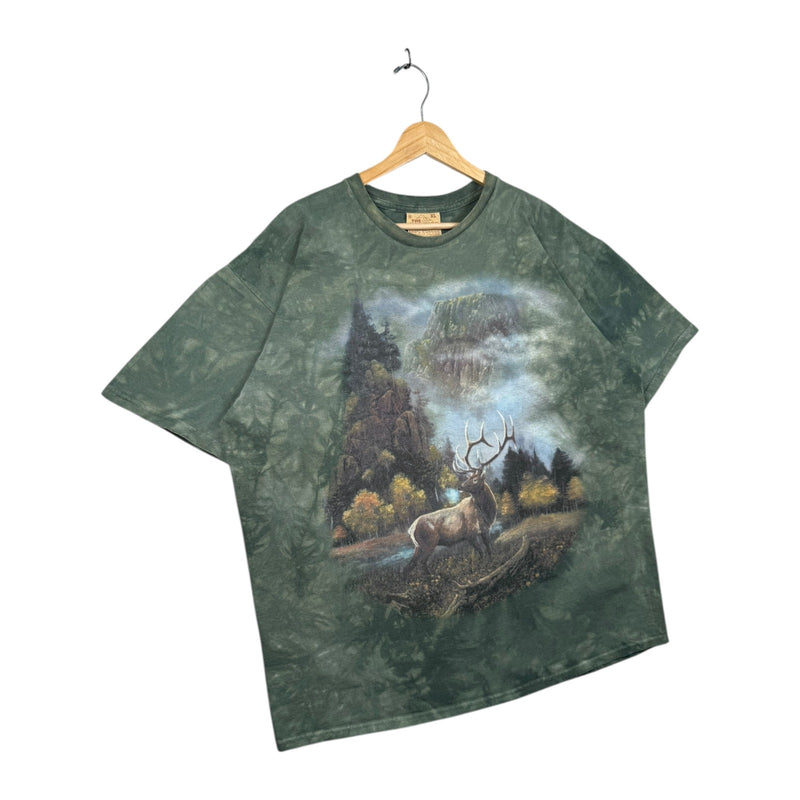 Vintage The Mountain Elk Deer Tie Dye T-Shirt